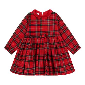 Baby Girls Red Tartan Dress