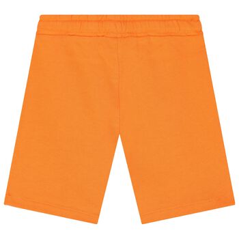 Boys Orange Logo Shorts