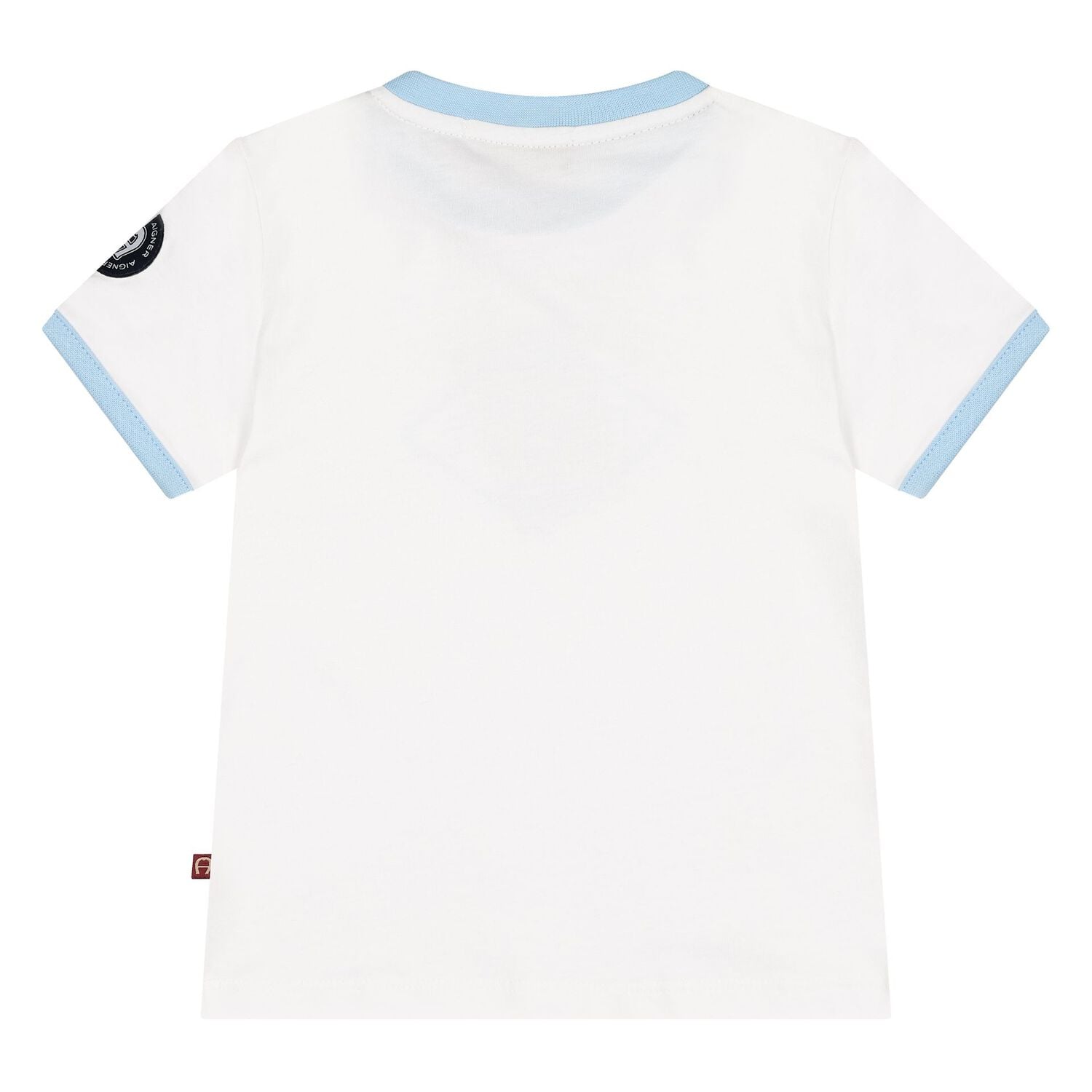 Younger Boys White Logo T-Shirt, 2, hi-res