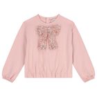 Girls Pink Sequined & Fringed Skirt Set, 1, hi-res