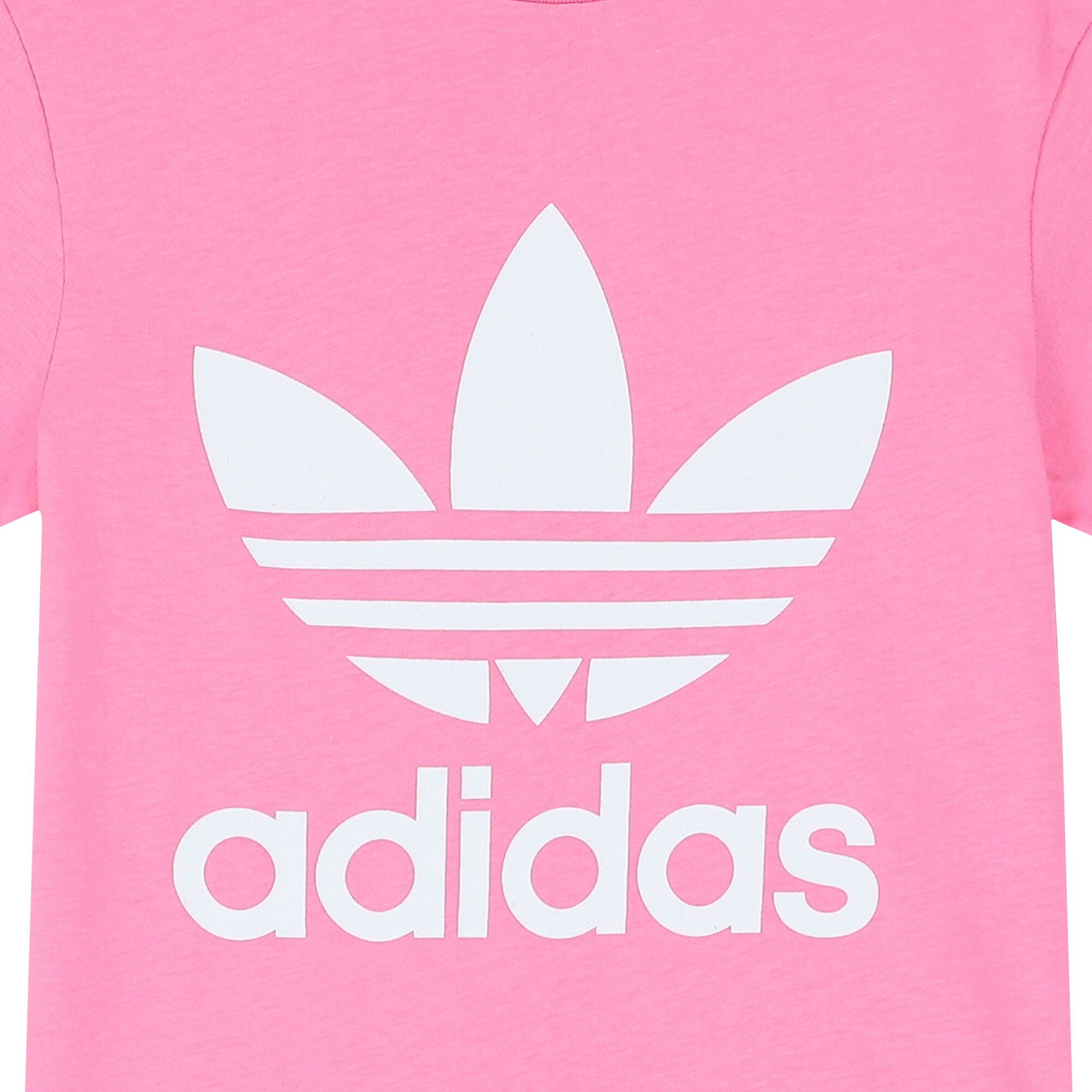Girls pink adidas top outlet