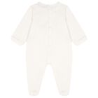 Ivory & Gold Logo Babygrow, 1, hi-res