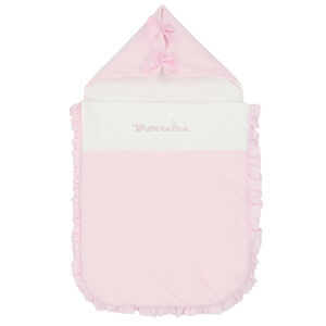 Baby Girls Pink & Ivory Logo Nest