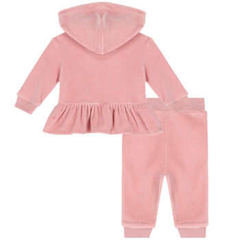 Baby Girls Pink Logo Tracksuit