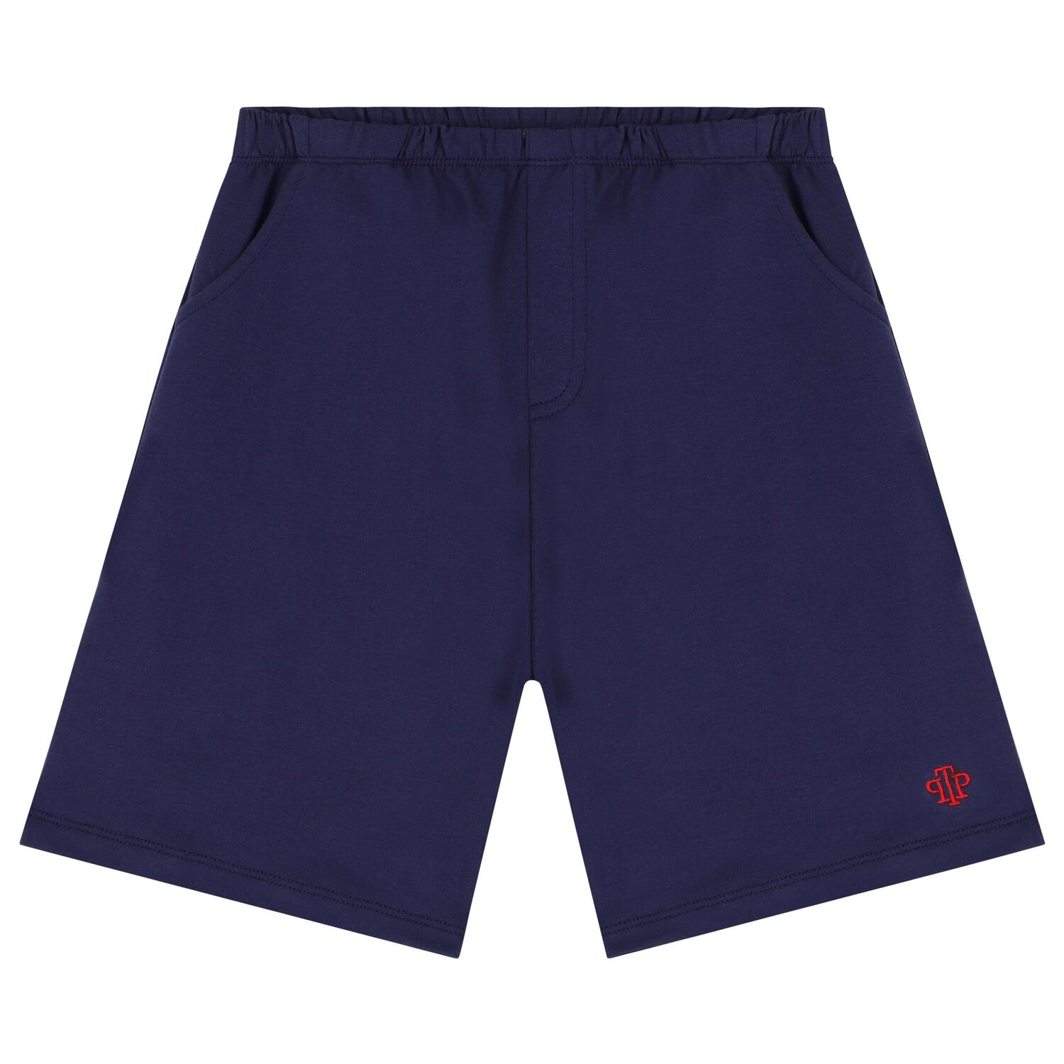 Boys Red & Navy Blue Shorts Set, 1, hi-res image number null