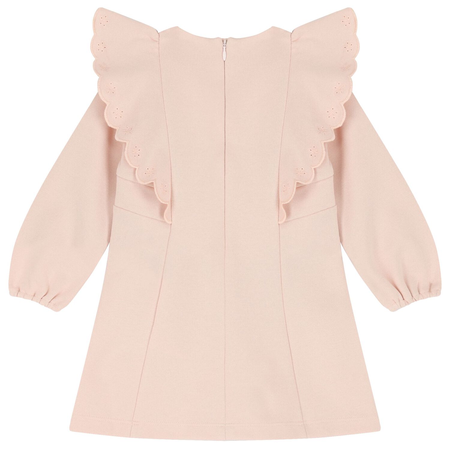 فستان بنات بالشعار باللون الوردي, 1, hi-res