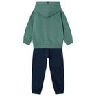 Boys Green & Navy Blue Tracksuit, 3, hi-res