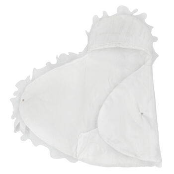 Baby Girls White Embellished Baby Nest