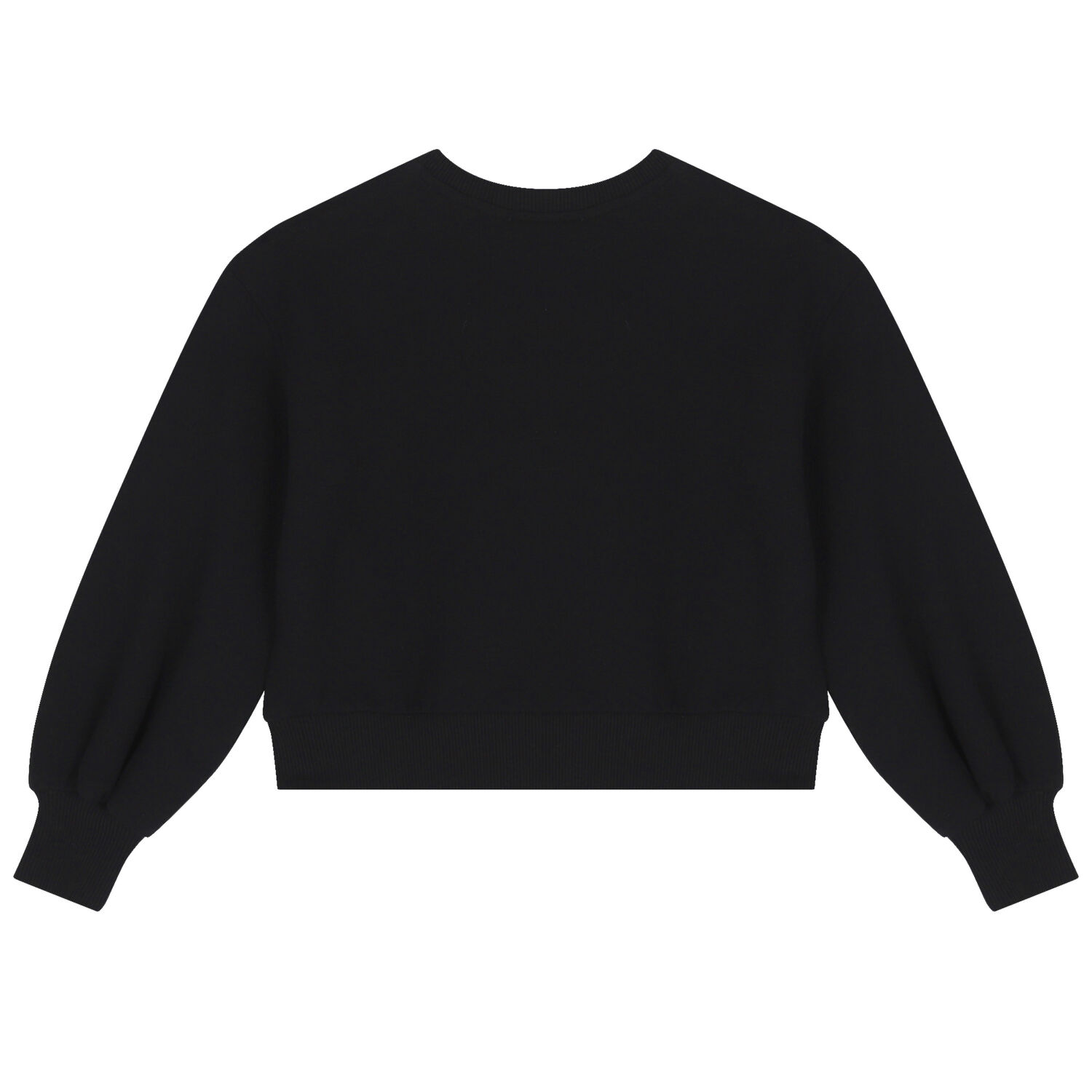 Girls Black Teddy Bear Logo Sweatshirt, 1, hi-res image number null