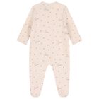 Baby Girls Beige Heart Babygrow Gift Set, 2, hi-res