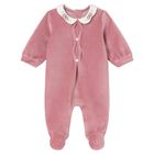 Baby Girls Pink Heart Babygrow, 1, hi-res