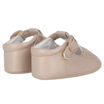 Baby Boys Beige Pre Walker Shoes