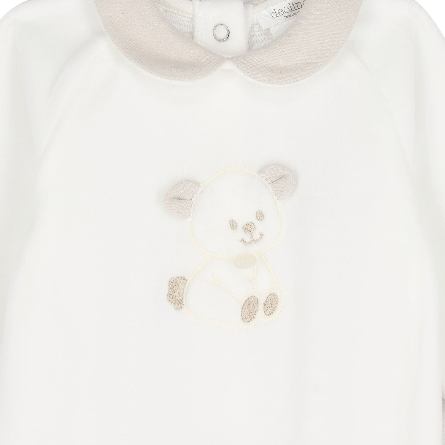 Ivory Teddy Bear Babygrow, 1, hi-res
