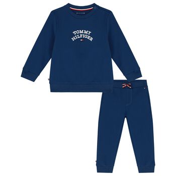 Baby Boys Blue Logo Tracksuit