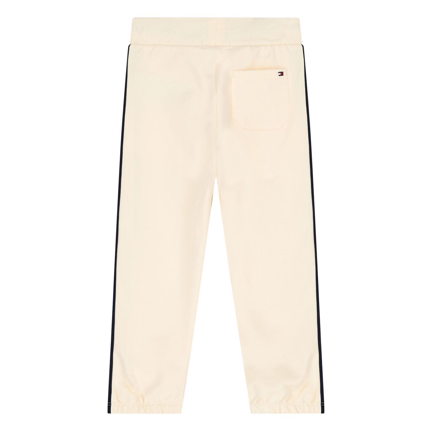 Baby Boys Beige & Navy Blue Logo Tracksuit, 1, hi-res