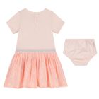 Younger Girls Pink Sequin Dress Set, 2, hi-res