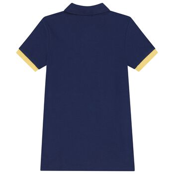 Boys Navy Blue Logo Polo Shirt