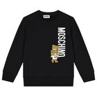 Black Teddy Bear Logo Sweatshirt, 2, hi-res