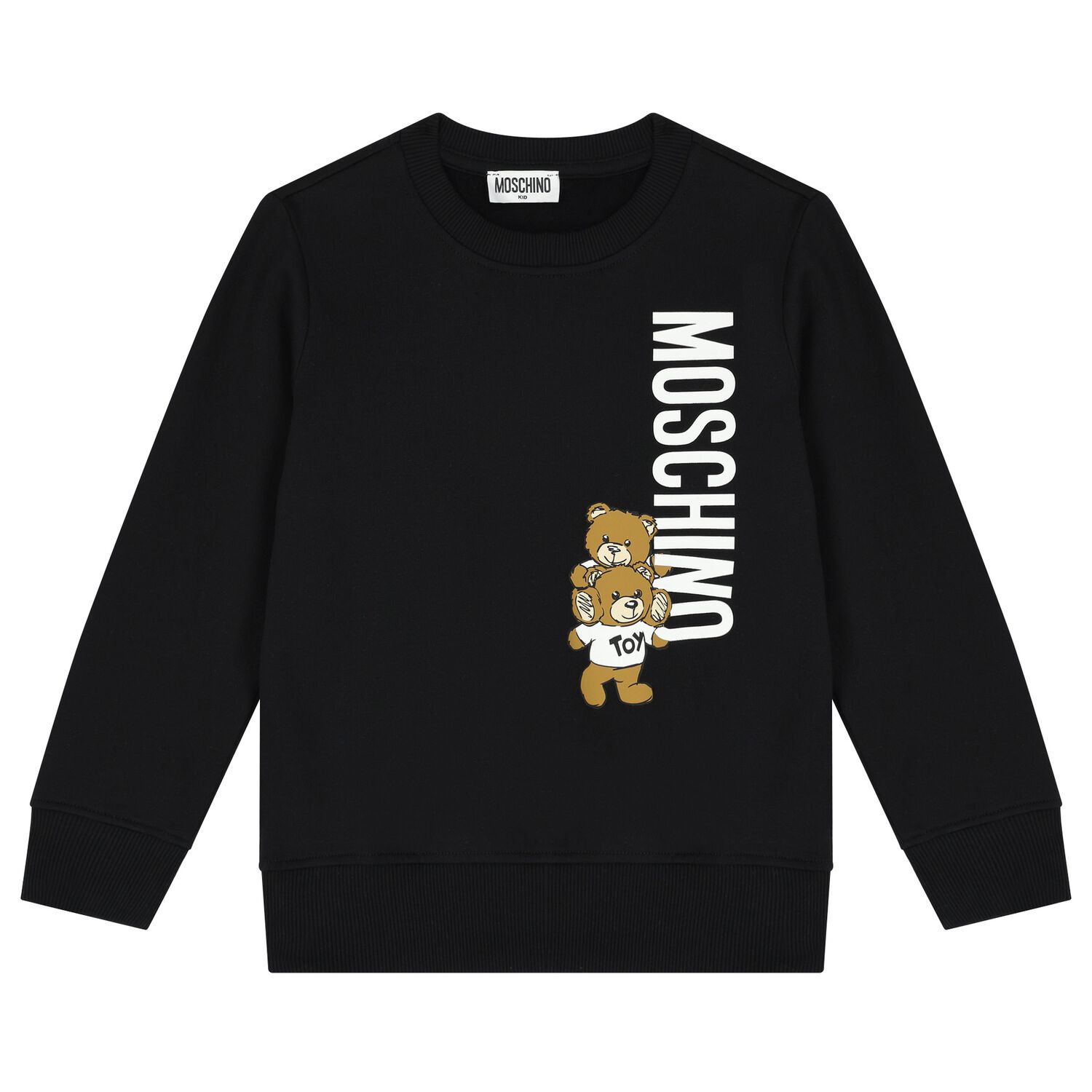 Black Teddy Bear Logo Sweatshirt, 2, hi-res image number null