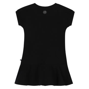 Girls Black Diamond Dress