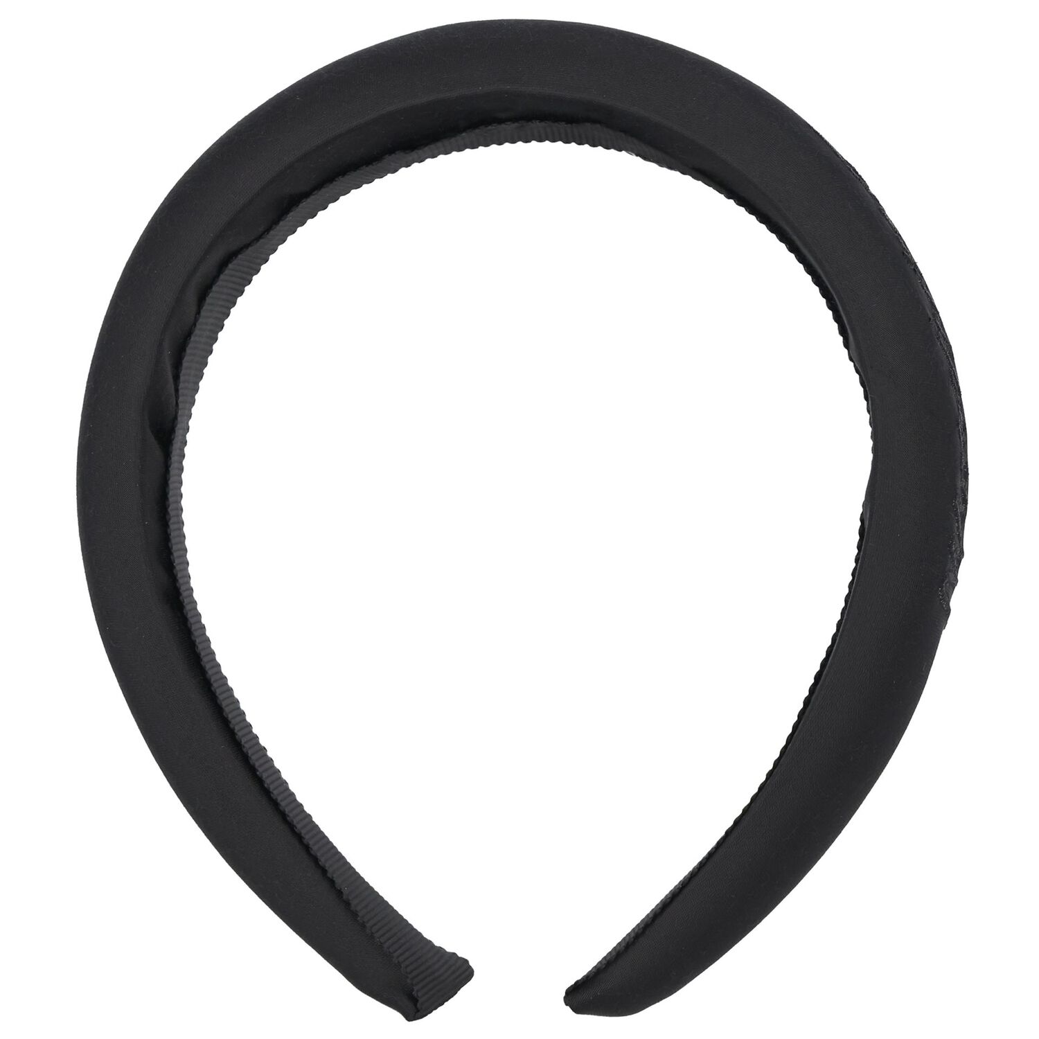 Girls Black Logo Padded Headband, 2, hi-res