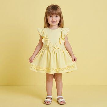 Baby Girls Yellow Ruffle Dress