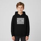 Black Logo Hooded Top, 1, hi-res
