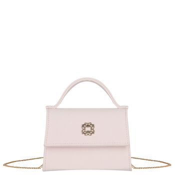 Girls Pink Crepe Handbag