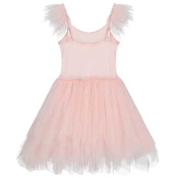 Girls Pink Sequin Tulle Dress