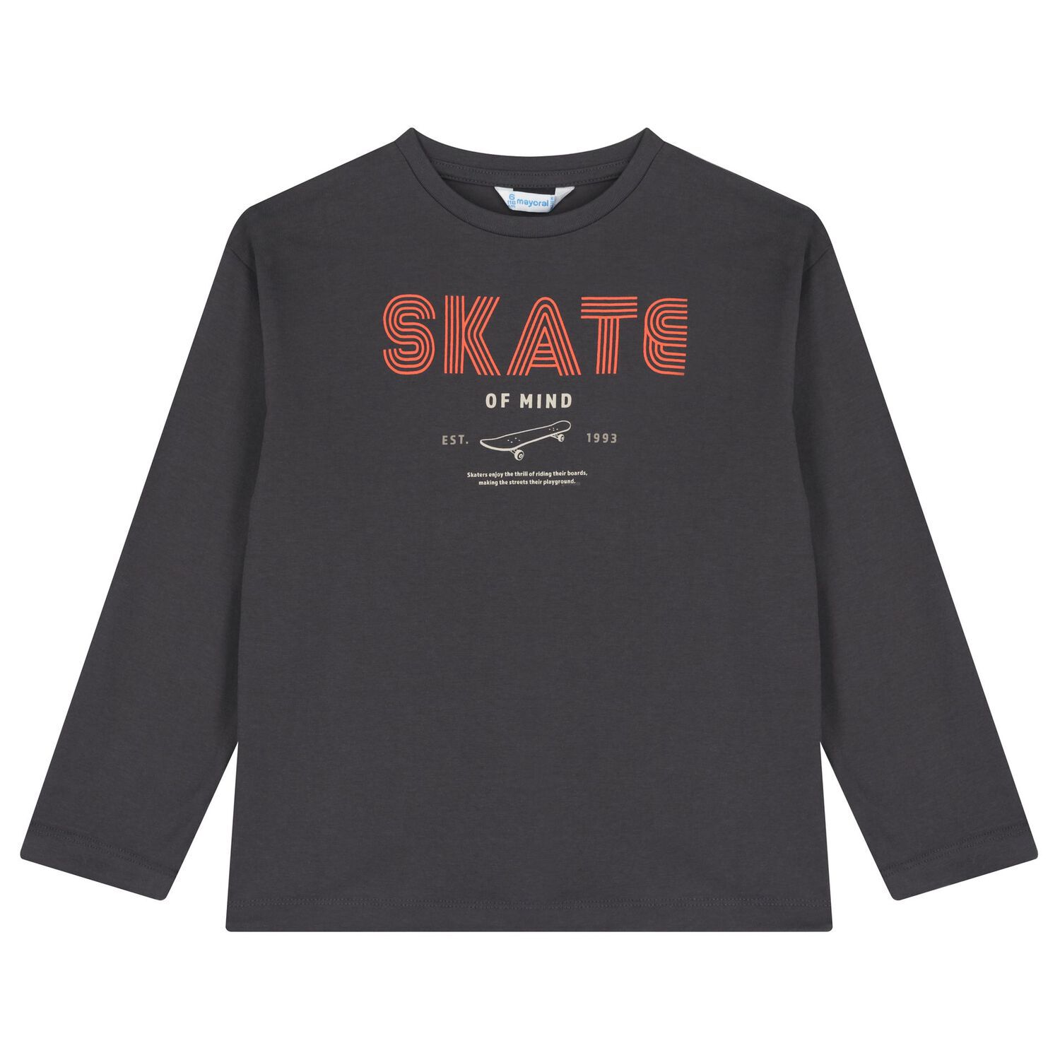 Boys Ivory & Grey Long Sleeve Top ( 2-Pack ), 1, hi-res image number null