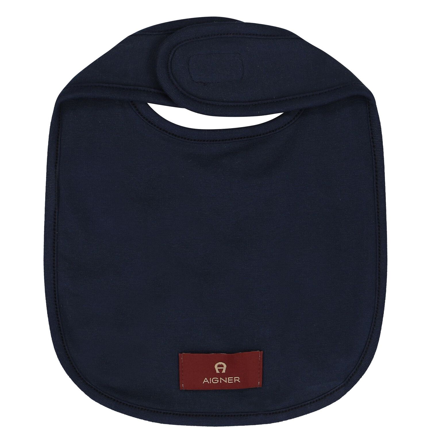 Baby Boys Navy Blue Logo Bib, 1, hi-res