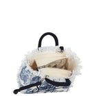 Girls White & Blue Vanity Jungle Mini Handbag ( 22cm ), 1, hi-res