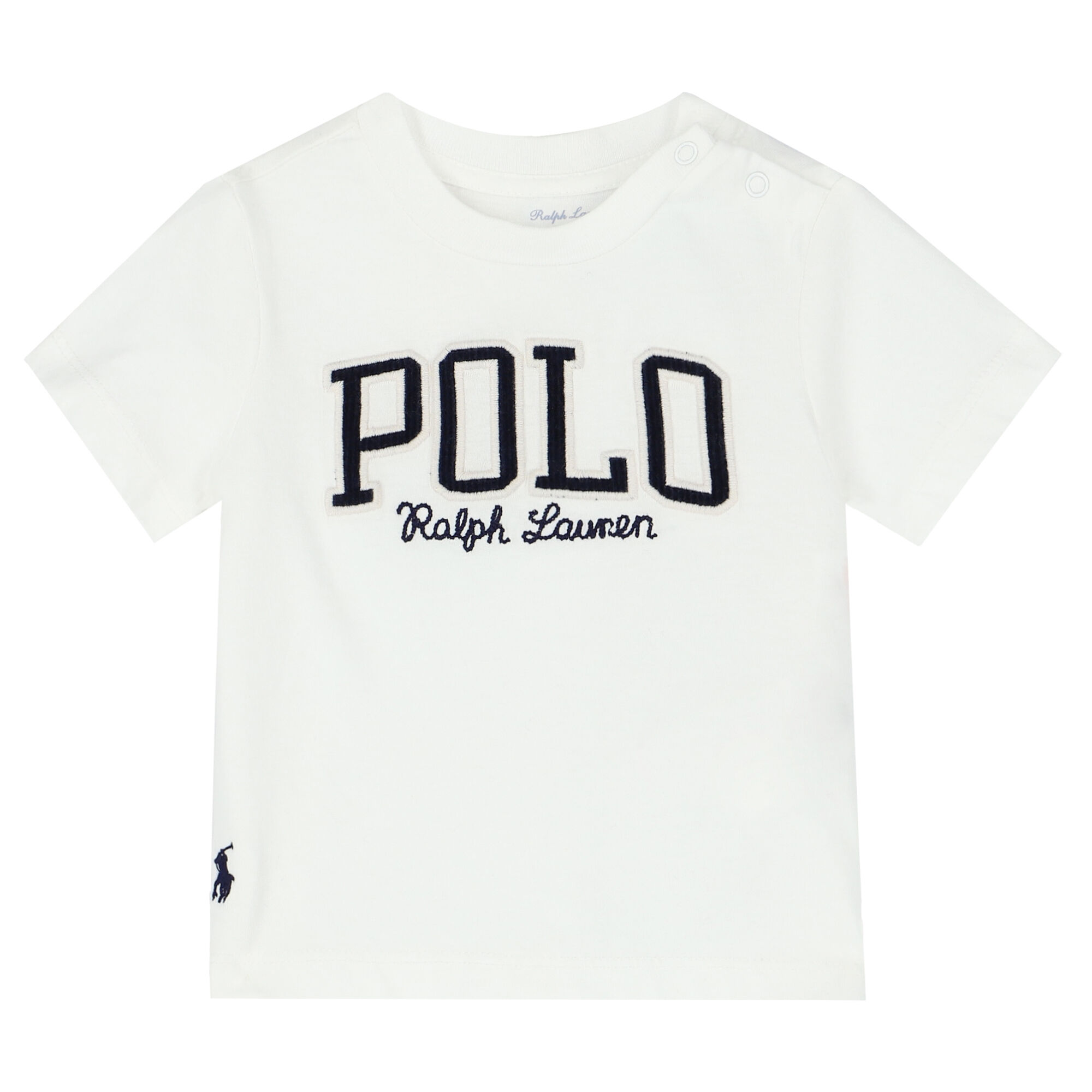 Baby boy white ralph lauren t shirt hotsell