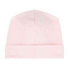 Baby Girls Pink Polka Dot Hat, 1, hi-res