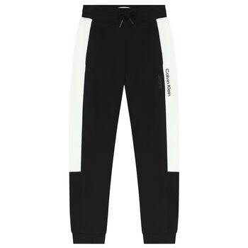 Boys Black Logo Joggers