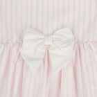 Girls Pink & White Stripe Dress Set, 1, hi-res