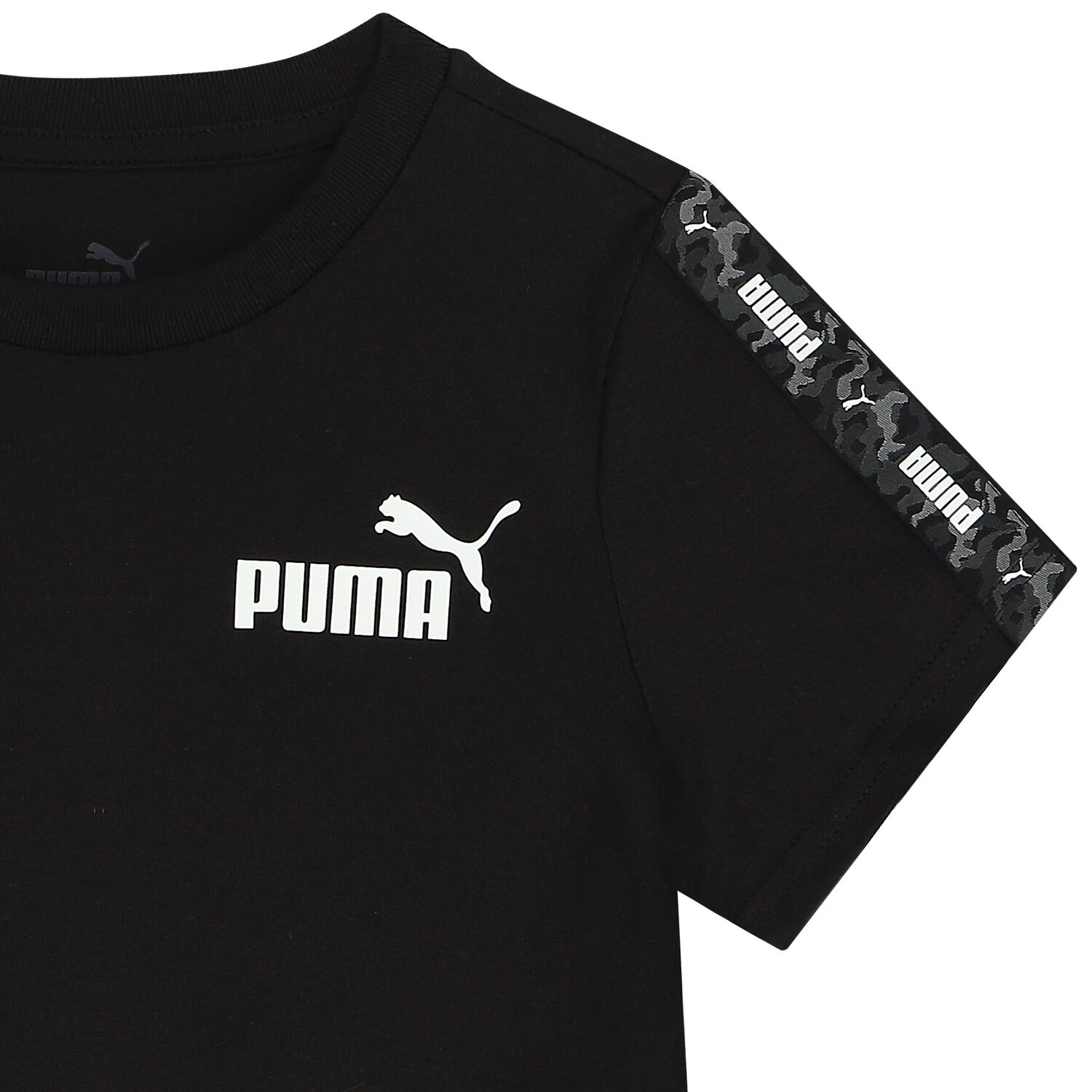 Boys Black Logo T-Shirt, 1, hi-res image number null