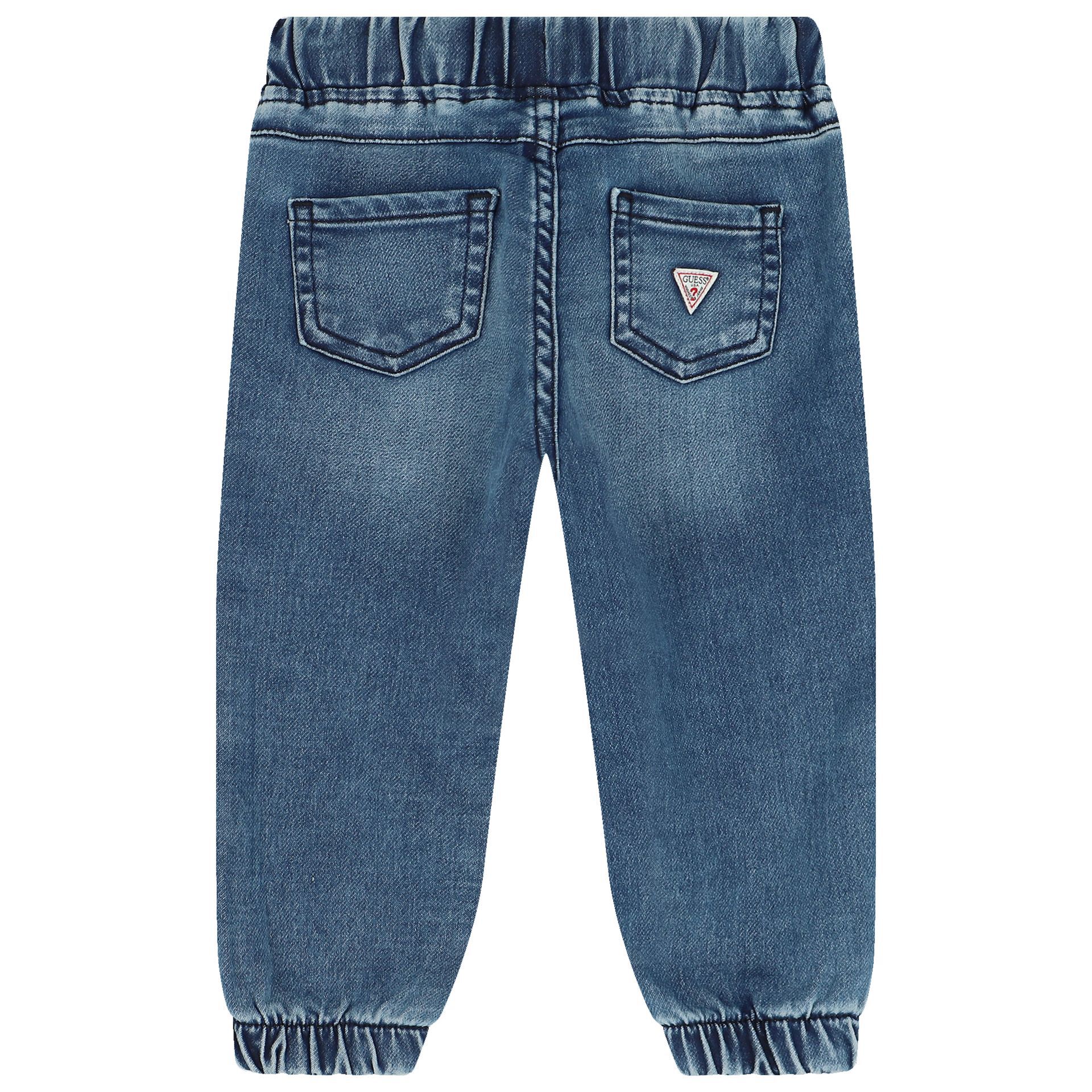 Guess Younger Boys Blue Denim Joggers Junior Couture Australia