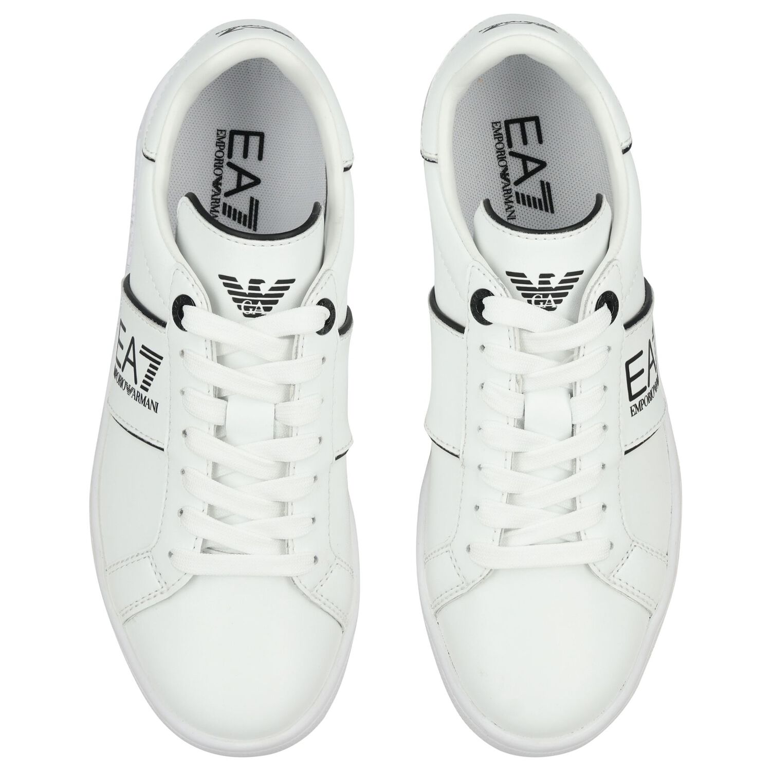 White Logo Trainers, 1, hi-res