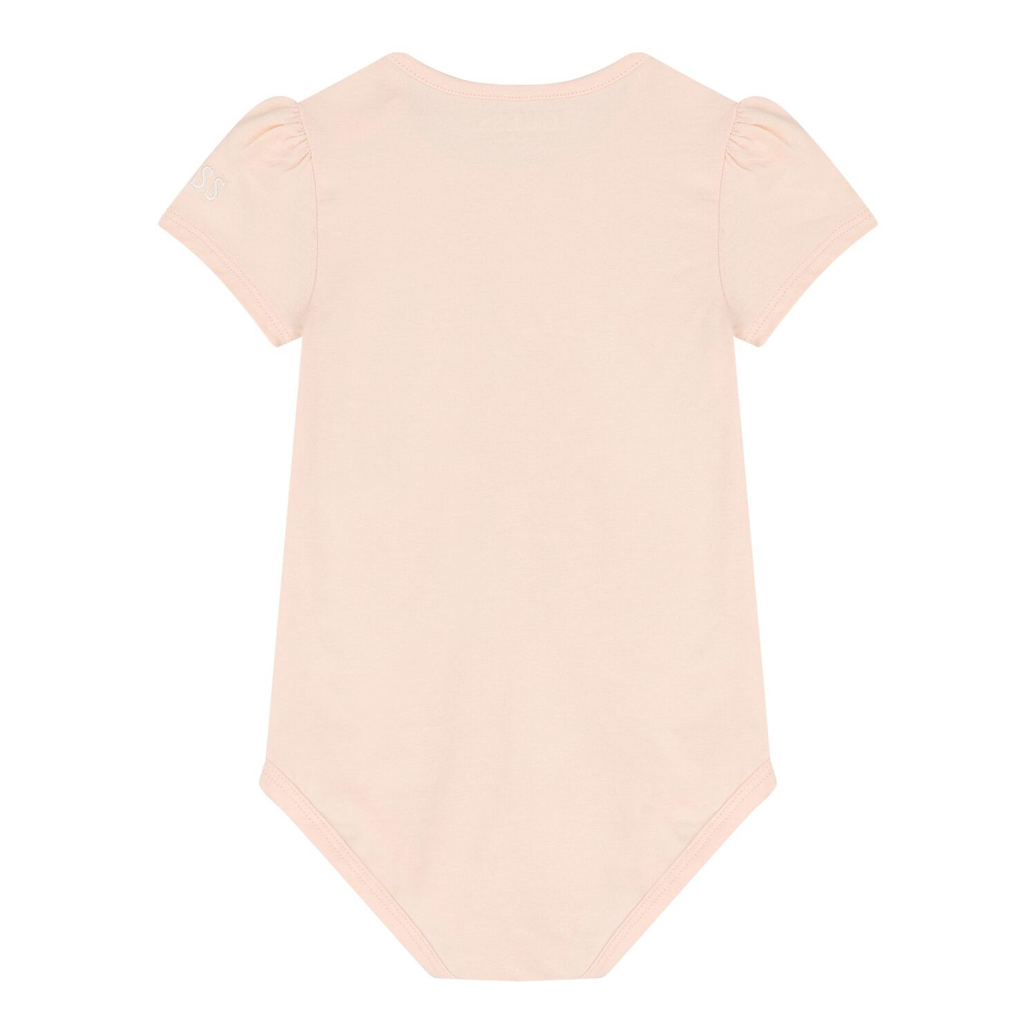 Baby Girls Pink & Denim Blue Dungaree Set, 1, hi-res