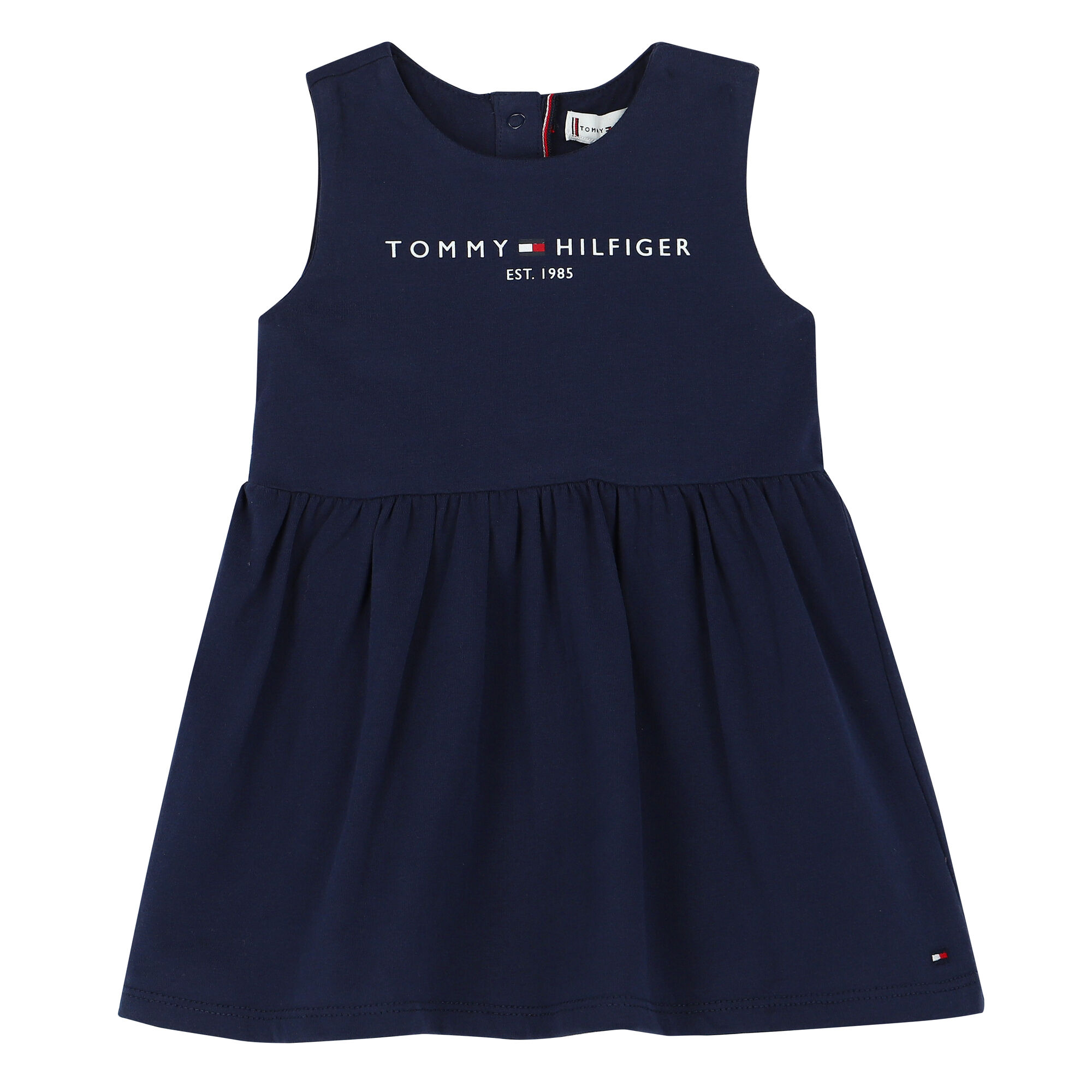 Tommy Hilfiger Baby Girls Navy Logo Dress Junior Couture