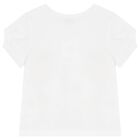 Girls White & Blue Shorts Set, 1, hi-res