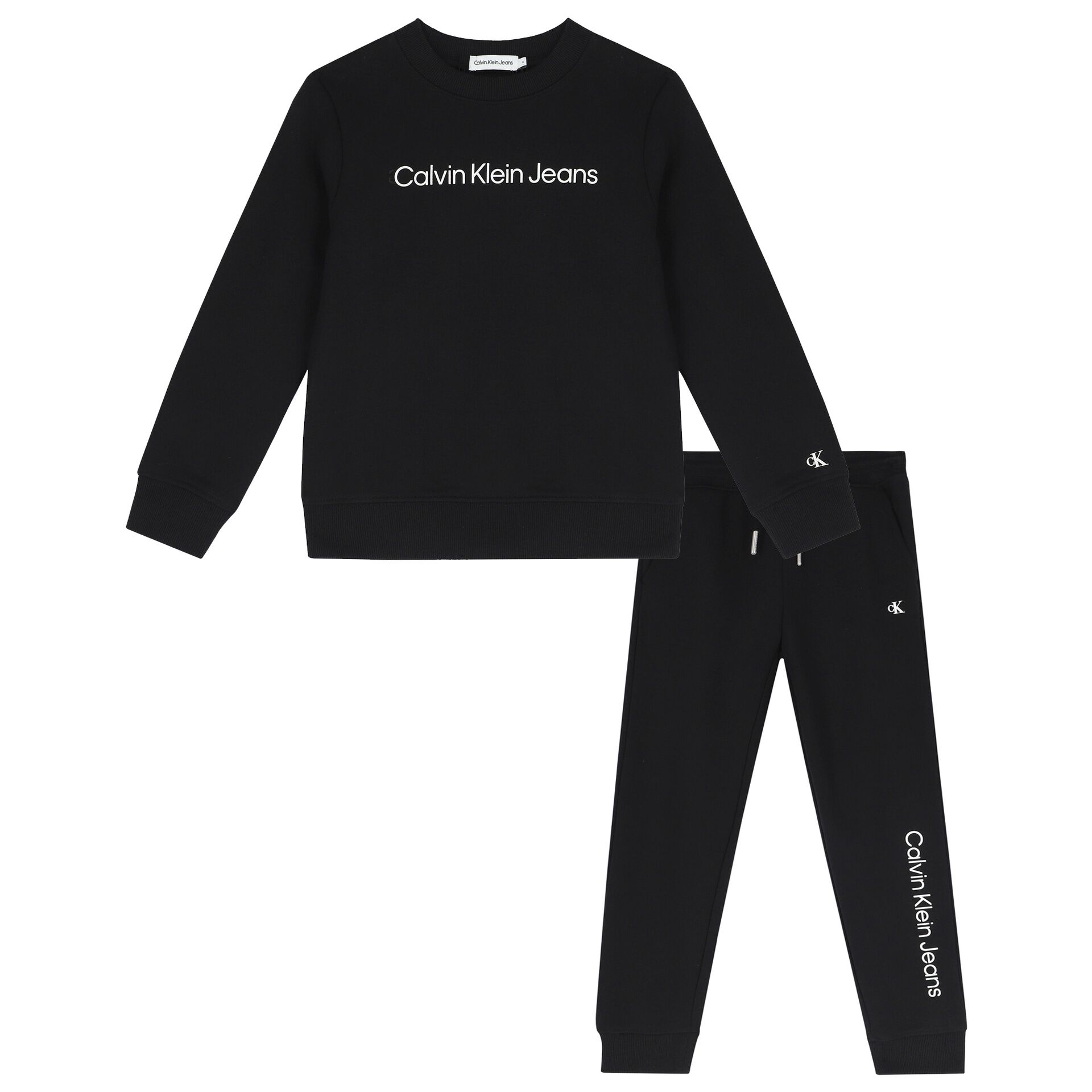 Calvin Klein Black Logo Tracksuit Junior Couture USA