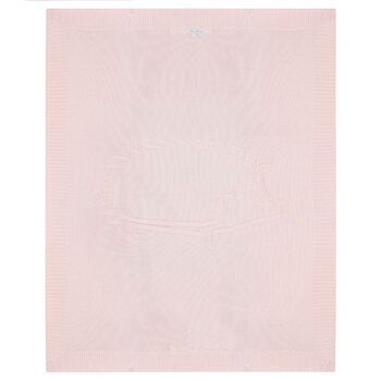Baby Girls Pink Knitted Blanked