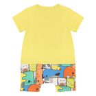 Baby Boys Yellow Romper, 1, hi-res