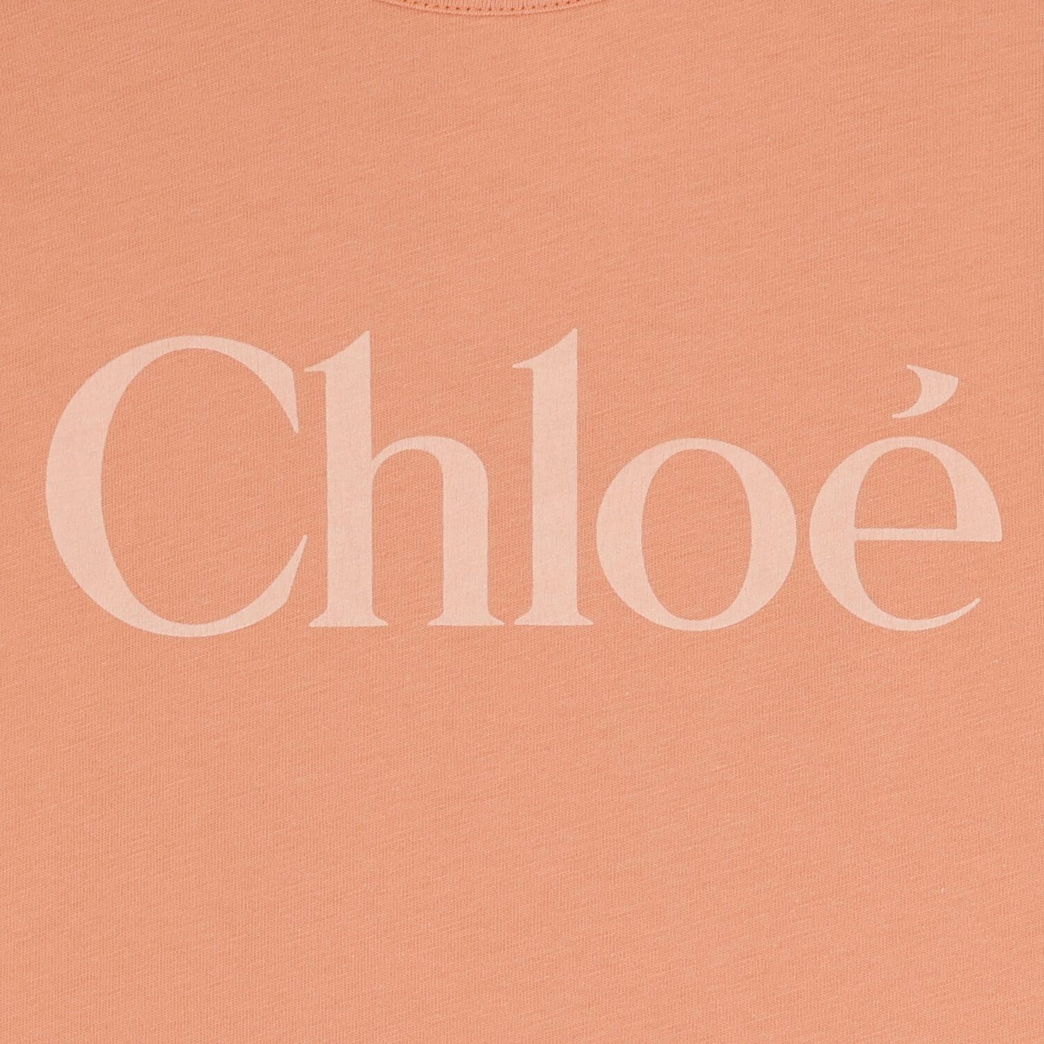 Younger Girls Orange Logo Ruffle Dress, 1, hi-res