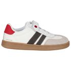 Boys Ivory & Red Trainers, 1, hi-res