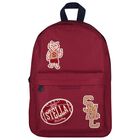 Boys Burgundy Tiger Logo Backpack ( 45cm ), 1, hi-res