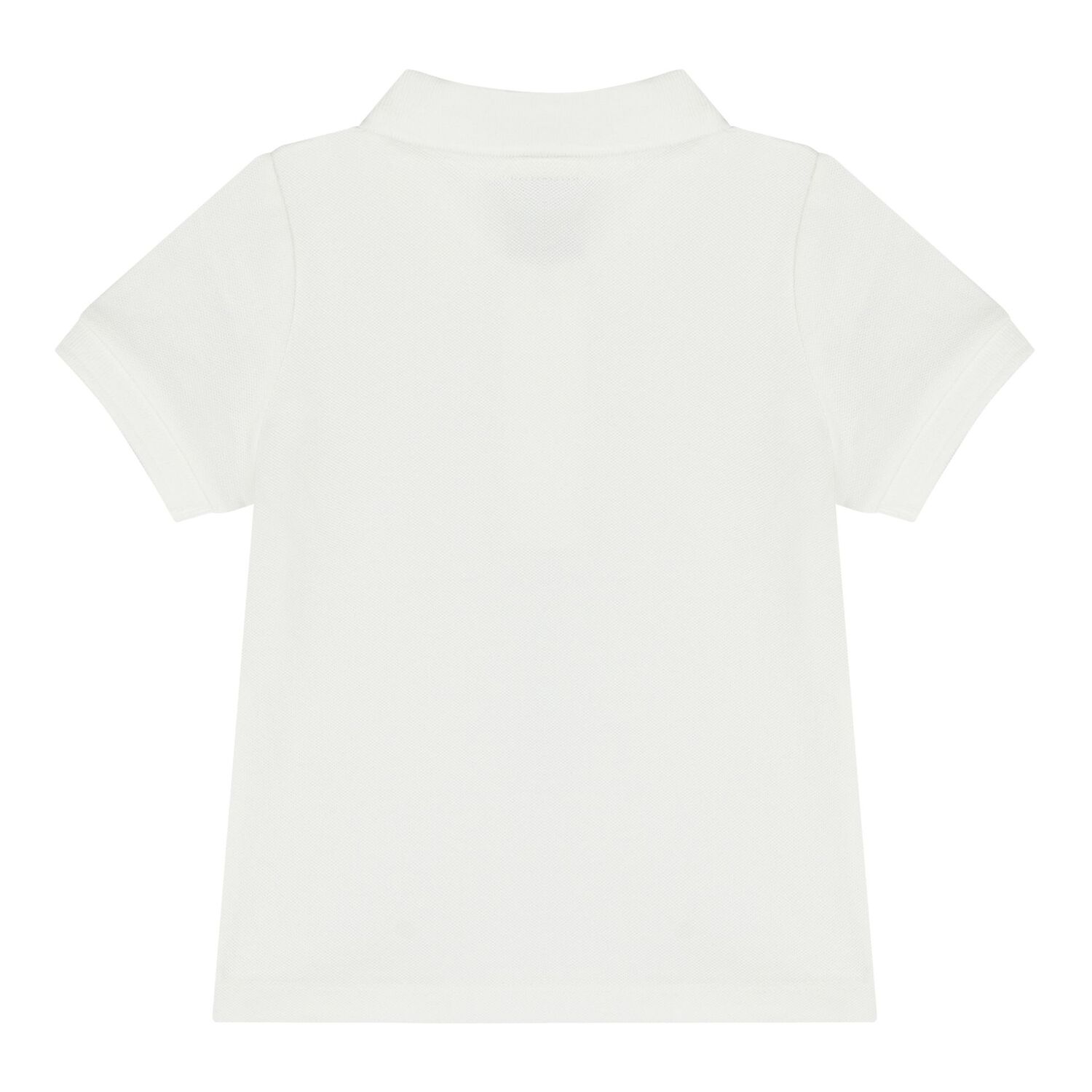 Baby Boys White Logo Polo Shirt, 1, hi-res
