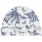 Ivory & Navy Blue Toile De Jouy Babygrow Gift Set, 1, hi-res